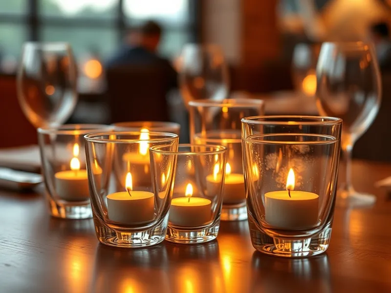 Photophore en verre soufflé recyclé — grossiste déco